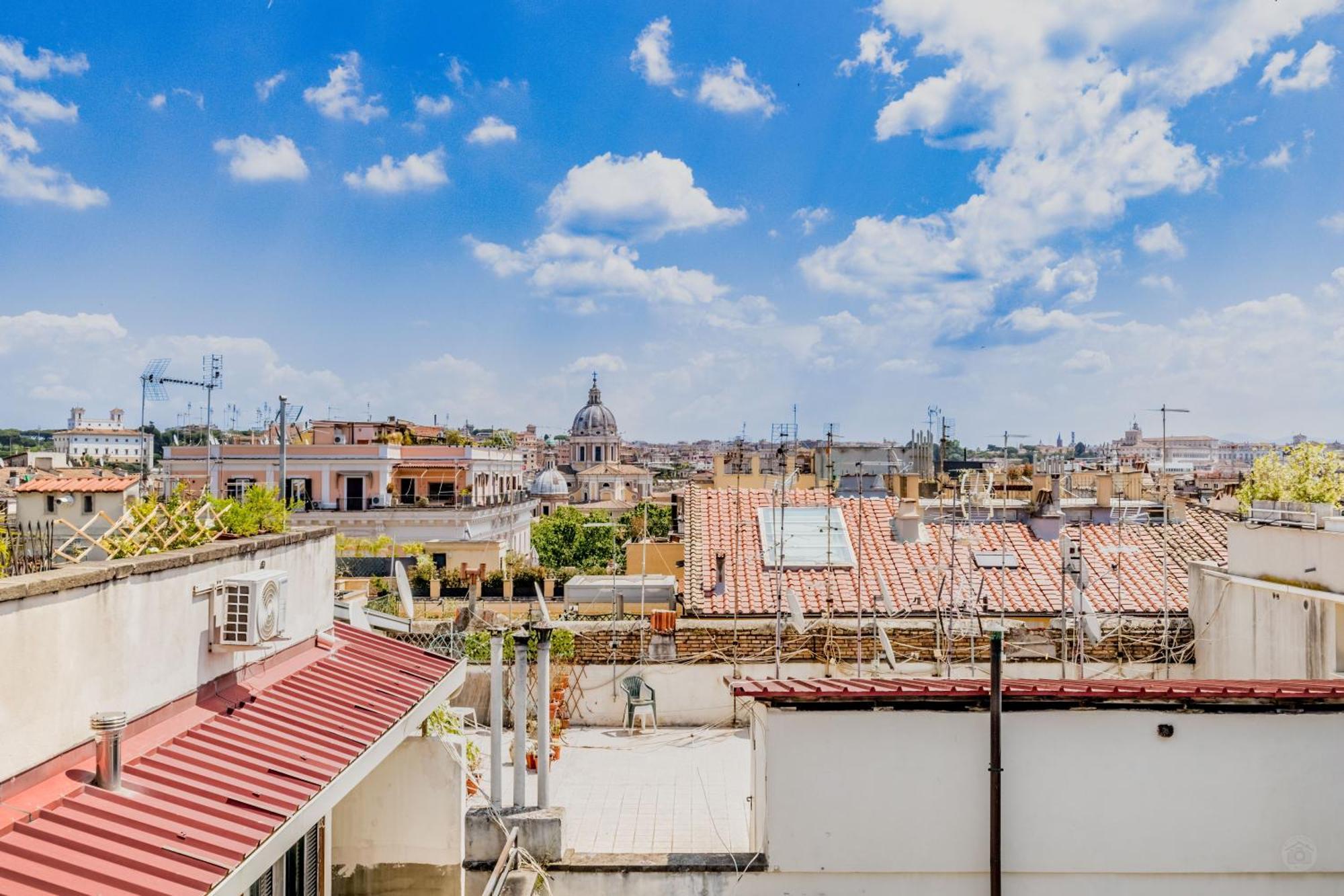 Attico Nel Cuore Di Roma Con Box Privato Per Auto Экстерьер фото